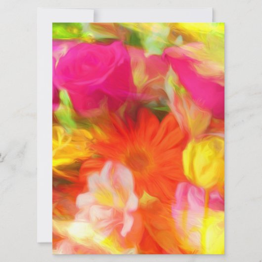 Sommerliche Blume Karte (Vorderseite)