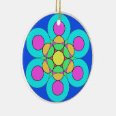 Sommerliche Blume Keramik Ornament (Rechts)