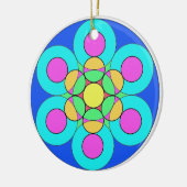 Sommerliche Blume Keramik Ornament (Links)