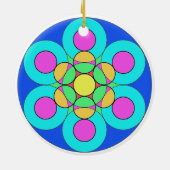 Sommerliche Blume Keramik Ornament (Hinten)