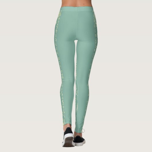 Sommerliche Blume Leggings (Rückseite)