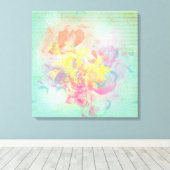 Sommerliche Blume Leinwanddruck (Insitu (Holzboden))