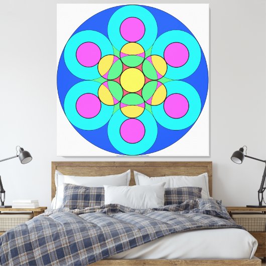Sommerliche Blume Leinwanddruck (Insitu (Schlafzimmer))