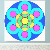 Sommerliche Blume Leinwanddruck (Insitu (Holzboden))