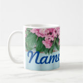 Sommerliche Blume Personalisierte Kaffee Tasse, Cu Kaffeetasse (Links)