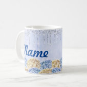 Sommerliche Blume Personalisierte Kaffee Tasse, Cu Kaffeetasse (Vorderseite Links)