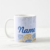 Sommerliche Blume Personalisierte Kaffee Tasse, Cu Kaffeetasse (Links)