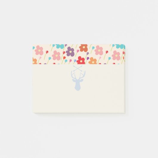 Sommerliche Blume Post-it Klebezettel (Vorderseite)