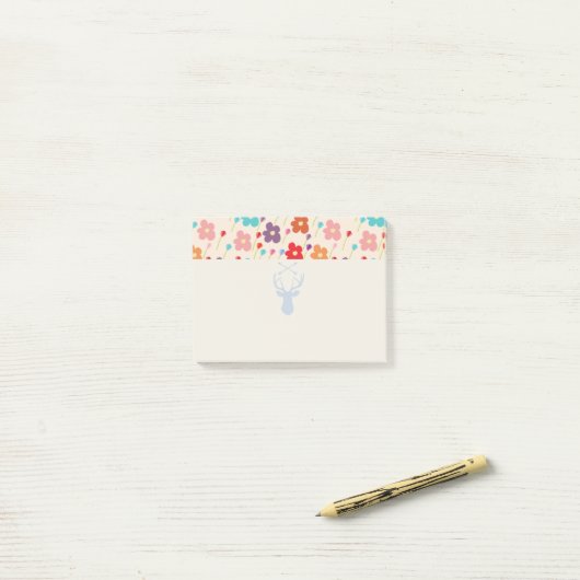 Sommerliche Blume Post-it Klebezettel (Auf Schreibtisch)