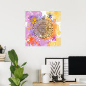 Sommerliche Blume Poster (Heimbüro)
