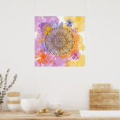 Sommerliche Blume Poster (Küche)