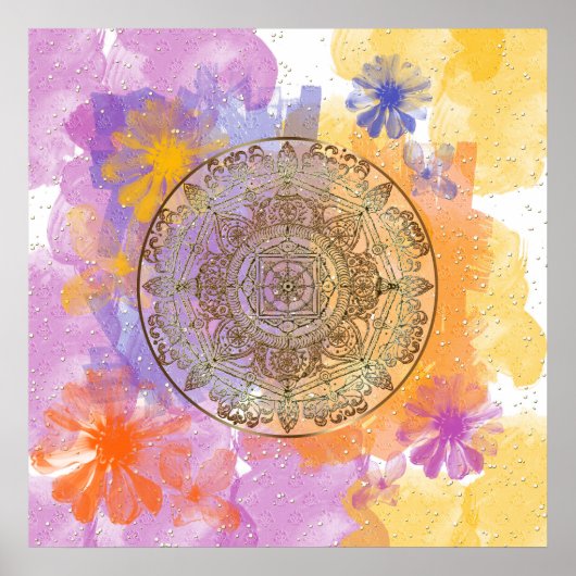 Sommerliche Blume Poster (Vorne)