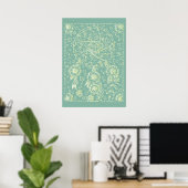 Sommerliche Blume Poster (Heimbüro)