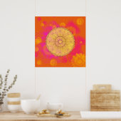 Sommerliche Blume Poster (Küche)