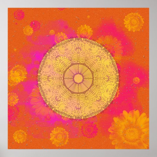 Sommerliche Blume Poster (Vorne)