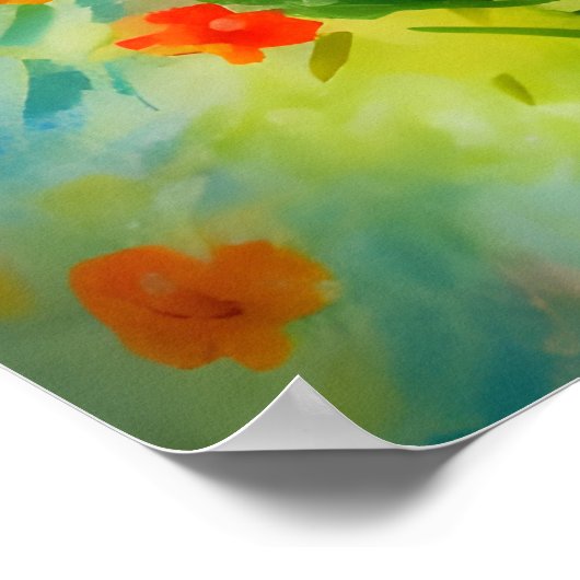 Sommerliche Blume Poster (Ecke)