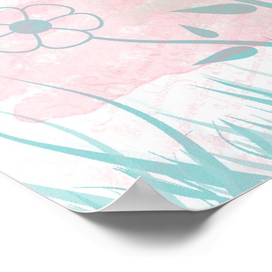 Sommerliche Blume Poster (Ecke)