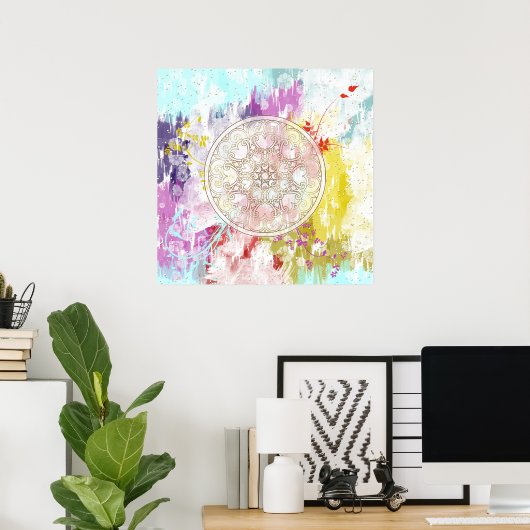 Sommerliche Blume Poster (Heimbüro)