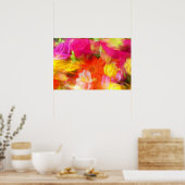 Sommerliche Blume Poster (Küche)
