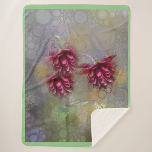 Sommerliche Blume Sherpadecke (Vorderseite)