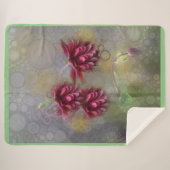 Sommerliche Blume Sherpadecke (Vorderseite (Horizontal))