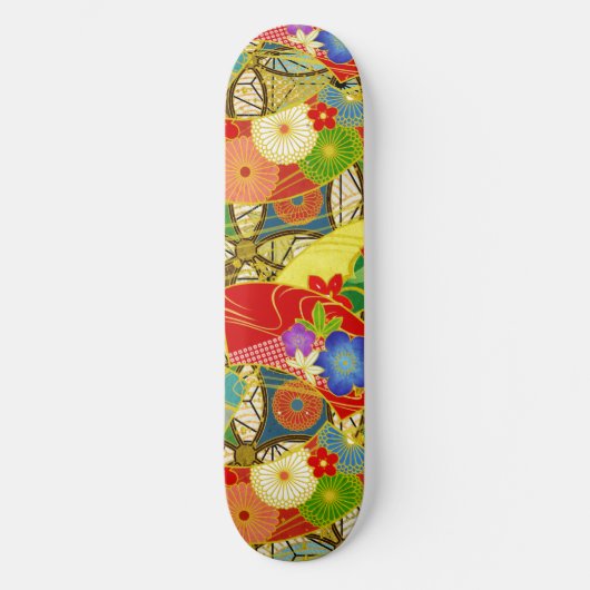Sommerliche Blume Skateboard (Vorderseite)