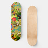 Sommerliche Blume Skateboard (Vorderseite)