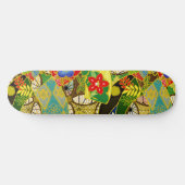 Sommerliche Blume Skateboard (Horizontal)