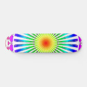 Sommerliche Blume Skateboard (Horizontal)