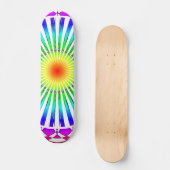 Sommerliche Blume Skateboard (Vorderseite)