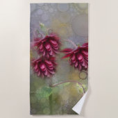 Sommerliche Blume Strandtuch (Vorderseite)