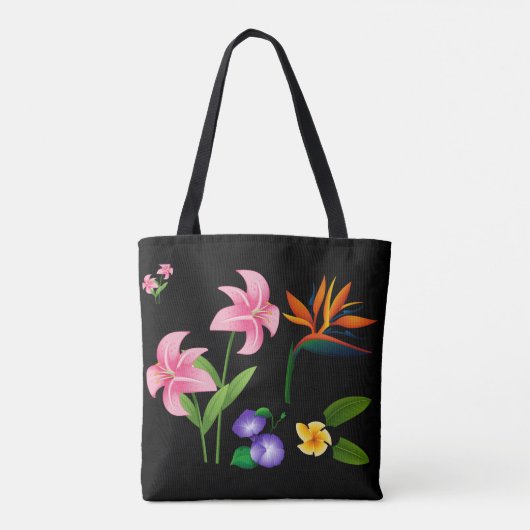 Sommerliche Blume Tasche (Rückseite)