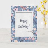 Sommerliche Blume und Needle zum Geburtstag Karte (Gelbe Blume)