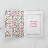Sommerliche Blume und Needle zum Geburtstag Karte (Innenseite)