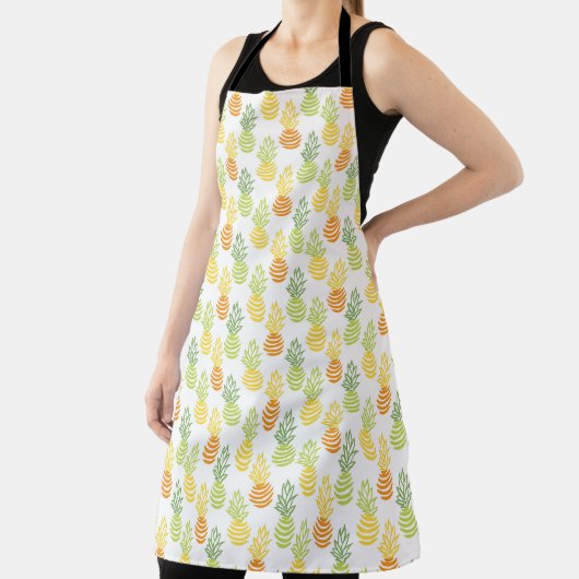 Sommerliche bunte Ananas-Frucht-Multifarben-Muster Schürze (InSitu)