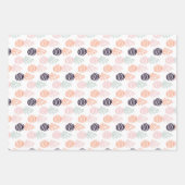 Sommerliche bunte Ananas-Fruchtmuster Geschenkpapier Set (Vorderseite)
