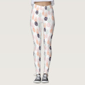 Sommerliche bunte Ananas-Fruchtmuster Leggings (Vorderseite)