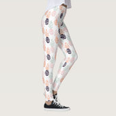 Sommerliche bunte Ananas-Fruchtmuster Leggings (Rechts)