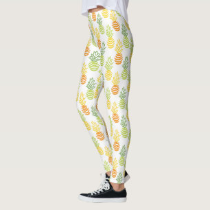 Sommerliche bunte Ananasfrucht-Multifarben-Muster Leggings