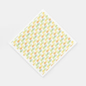 Sommerliche bunte Ananasfrucht-Multifarbenmuster Serviette (Ecke)