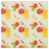 Sommerliche Cocktailkirsche Stoff (Muster)