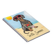 Sommerliche Dackel Notizblock (Rechte Seite)