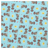 Sommerliche Dackel Stoff (Muster)