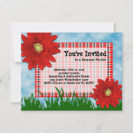 Sommerliche Einladung zum Picnic Cookout, helle, r