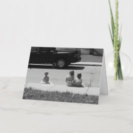 Sommerliche Erinnerungen geklappte Grußkarte Mit Foliendruck