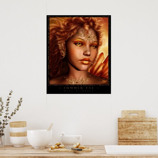 Sommerliche Fee Poster (Küche)