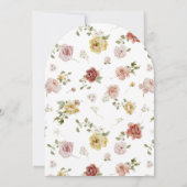 Sommerliche Florale Hochzeit Einladung (Rückseite)