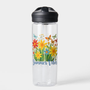 Sommerliche Florale Motive mit Schmetterlingen-645 Trinkflasche