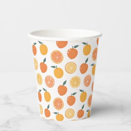 "Sommerliche Freude" Papiertasse Pappbecher (Vorderseite)