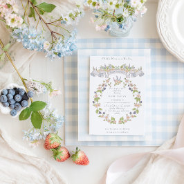 Sommerliche Garten-Babyparty Einladung